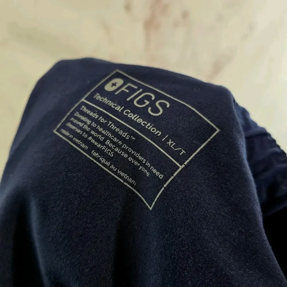 Figs Tansen Pants Mens XL T Blue Navy Bottom Cargo 1000203 5655 Joggers